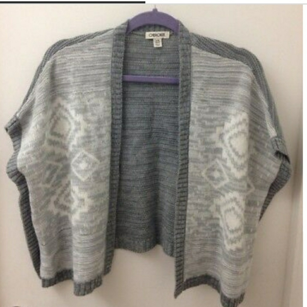 3 for $10 Boho Poncho by Cherokee Open Front Cardigan